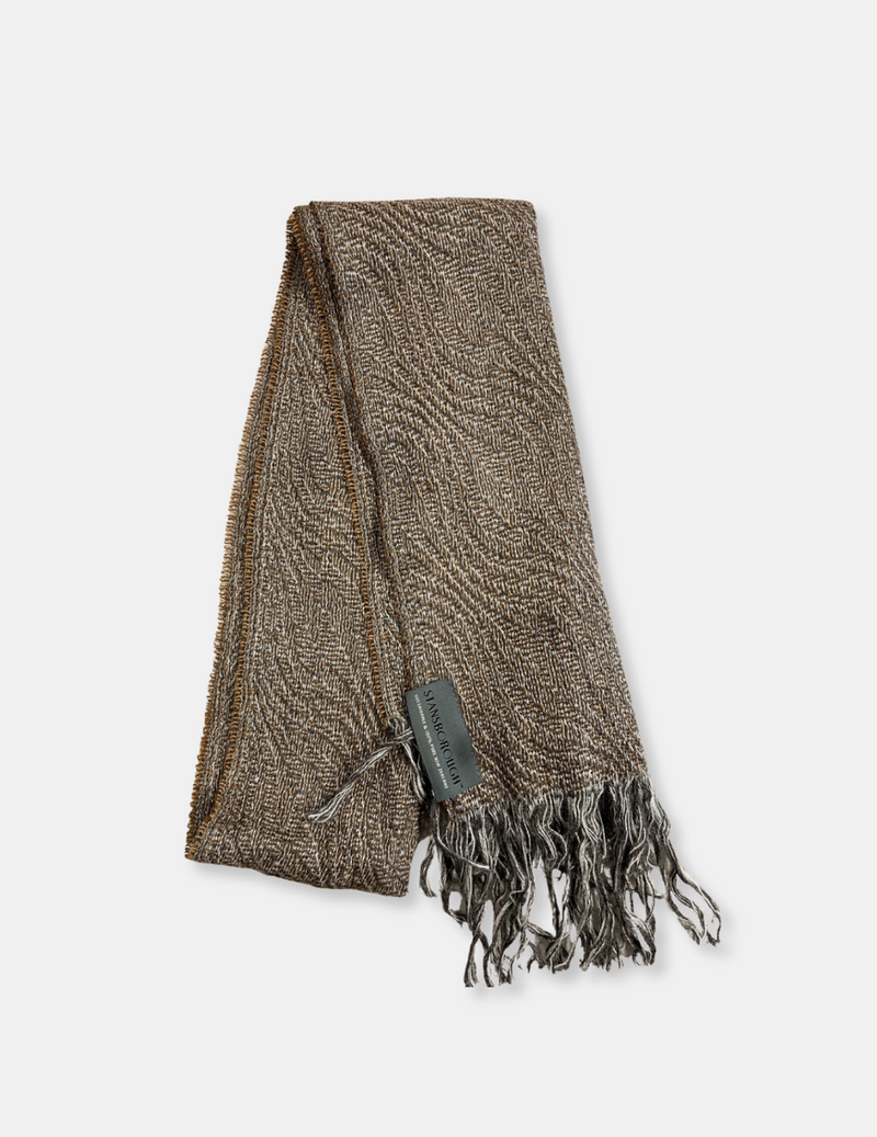 Wool Scarf - Middle Earth Warm Brown