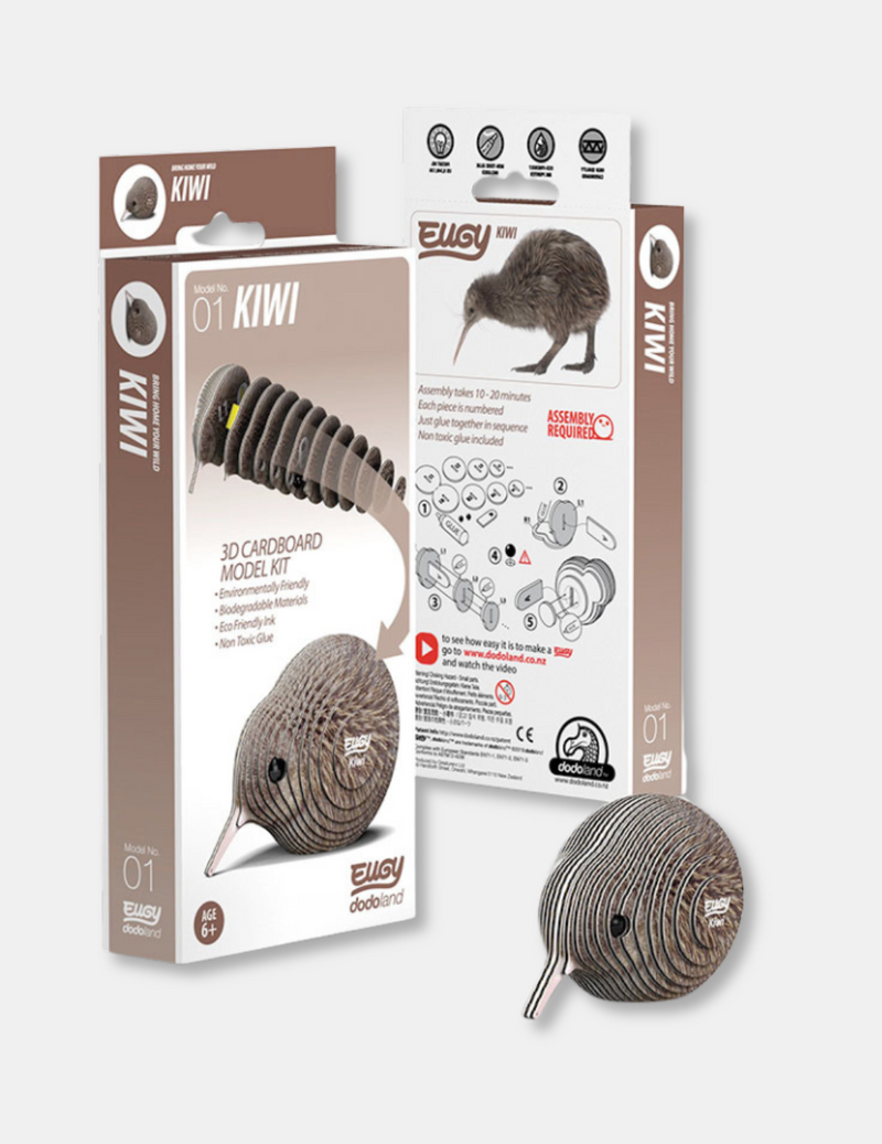 Kiwi 3D Cardboard Model Kit