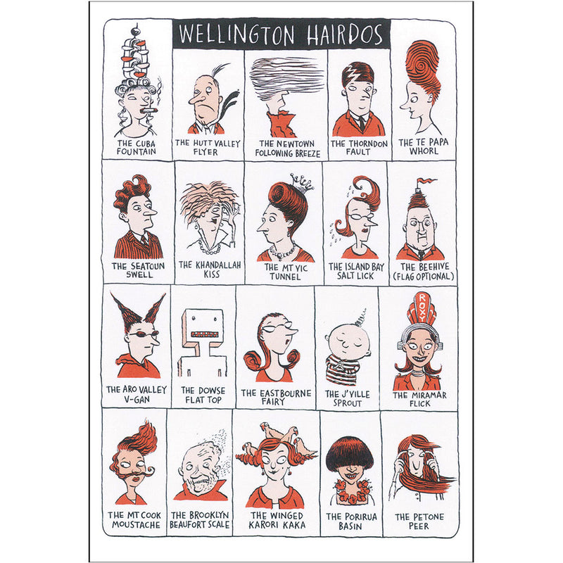 Wellington Hairdos Card by Sharon Murdoch