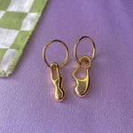 Blobby Earrings - Gold Vermeil pair