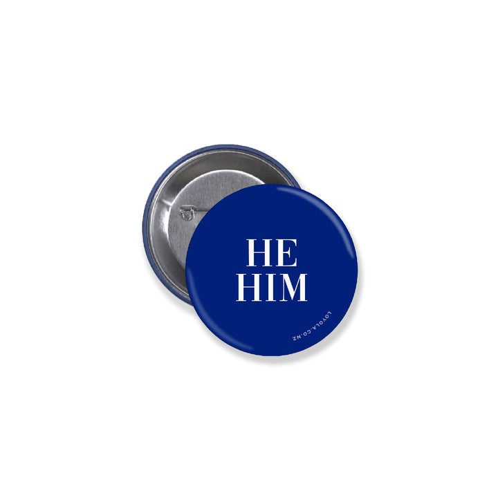He/Him Pronoun Badge