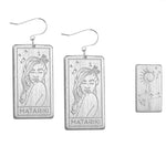 Matariki Goddess Earrings - Silver