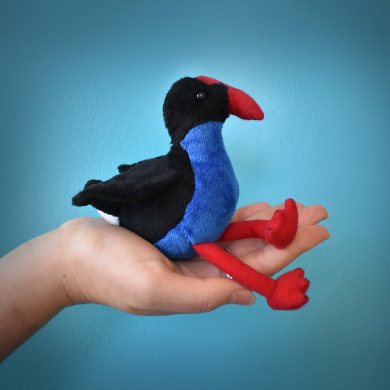 Mini Pukeko Soft Toy and Finger Puppet
