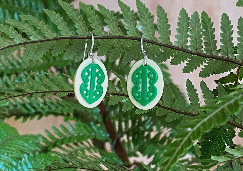Green Mangopare Earrings