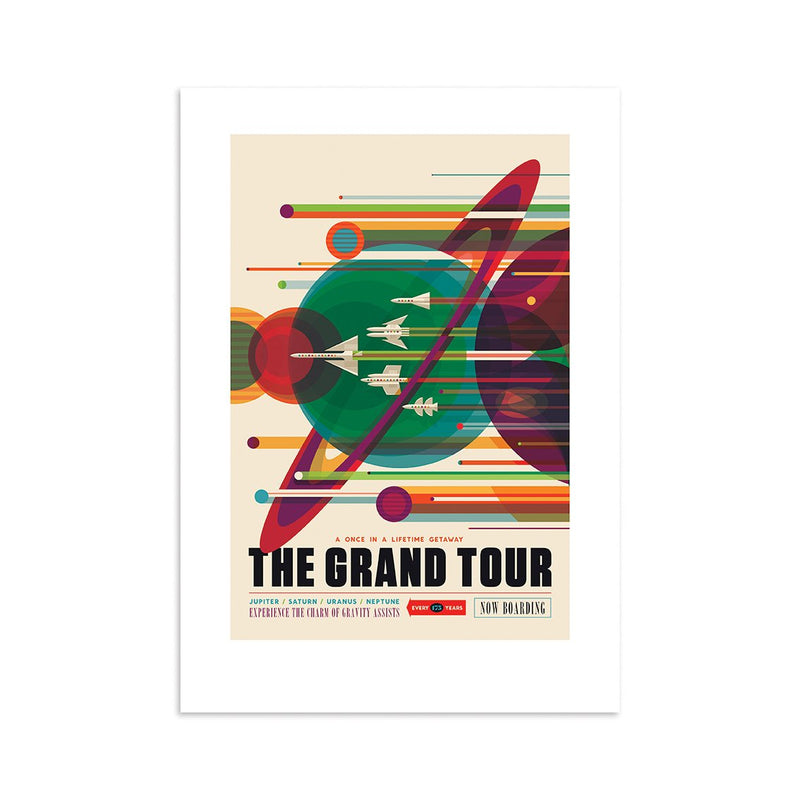 NASA The Grand Tour Travel Print A4