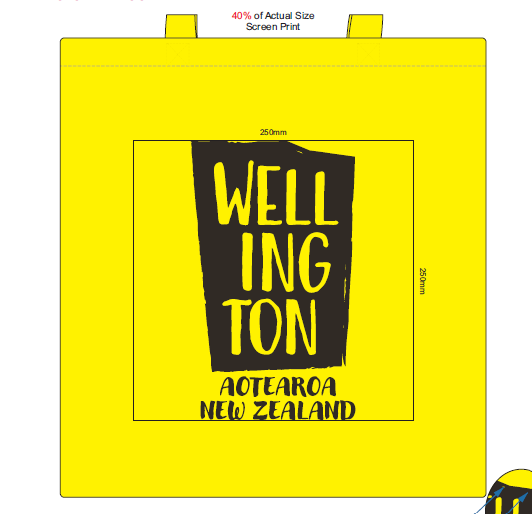 Wellington Logo Tote - Yellow