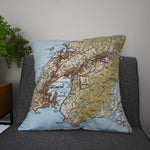 Wellington Map Cushion Cover