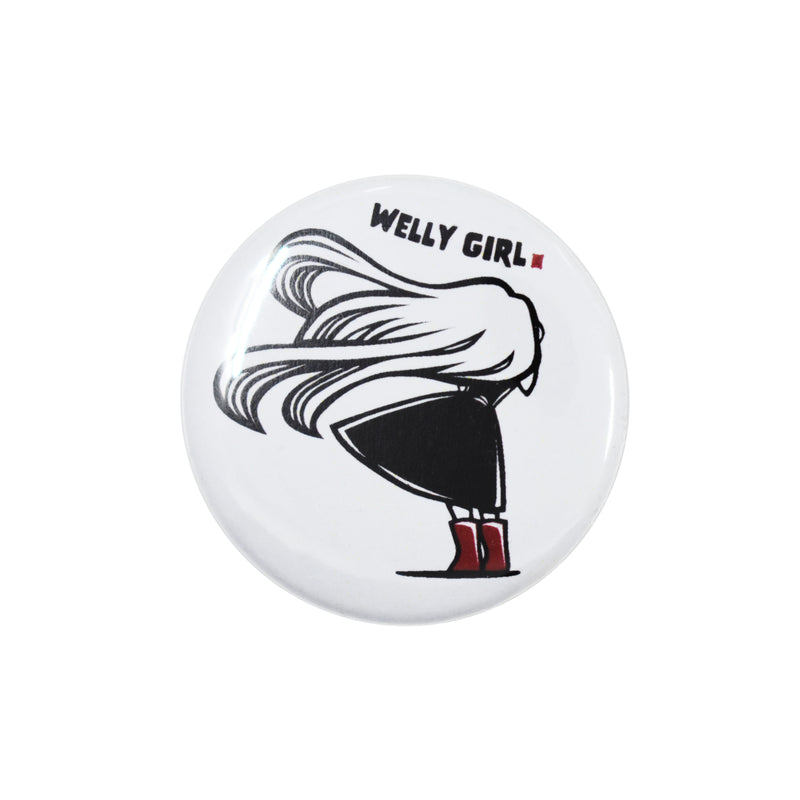 Welly Girl Badge - Red Boots Small