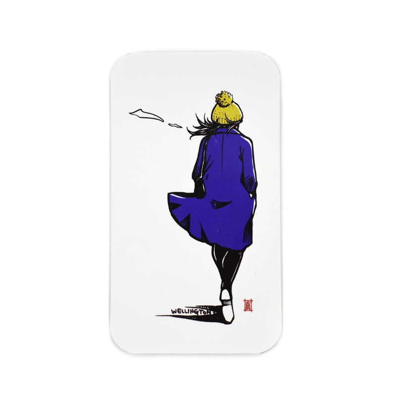Windy Welly Magnet - Blue Coat